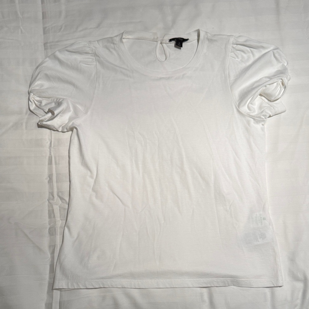 J. Crew White Short Sleeve Tee size Small